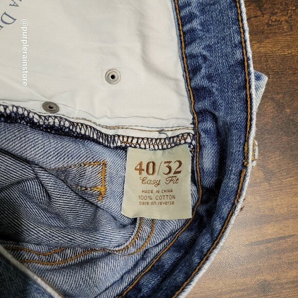Vtg Tommy Bahama Easy Fit Jeans 40x32 Medium Light Wash Y2K Hipster Preppy - Picture 6 of 12